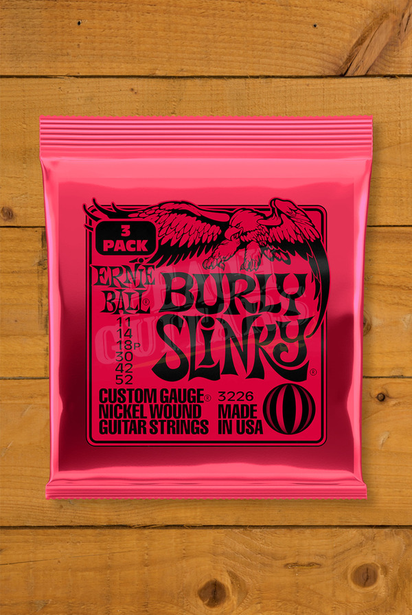 Ernie Ball Electric Strings | Burly Slinky 11-52 - 3 Pack