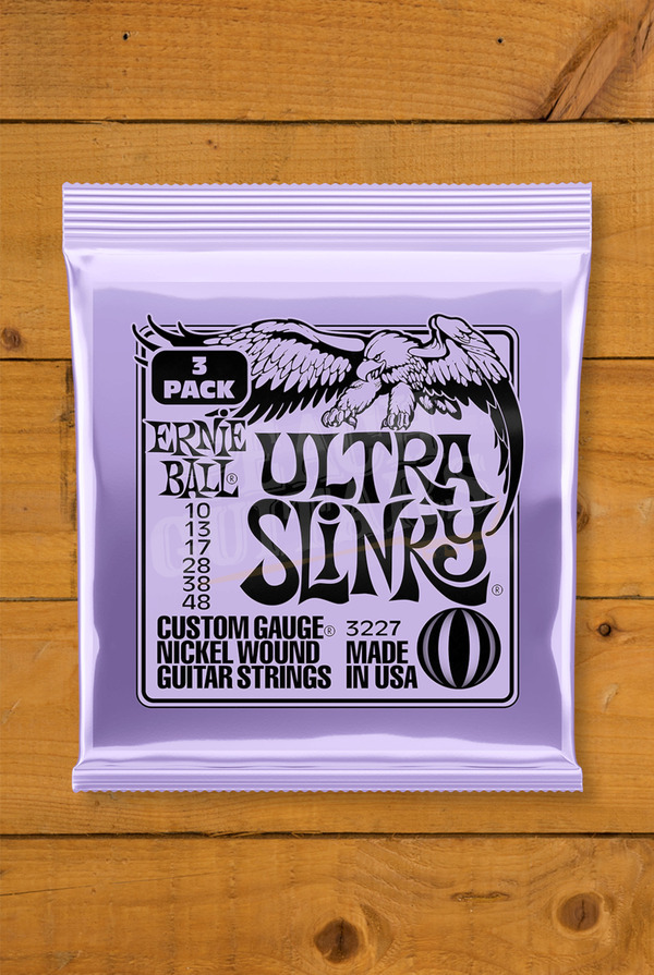 Ernie Ball Electric Strings | Ultra Slinky 10-48 - 3 Pack