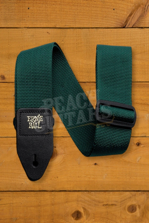 Ernie Ball Polypro Guitar Strap/Bass Strap - Forest Green