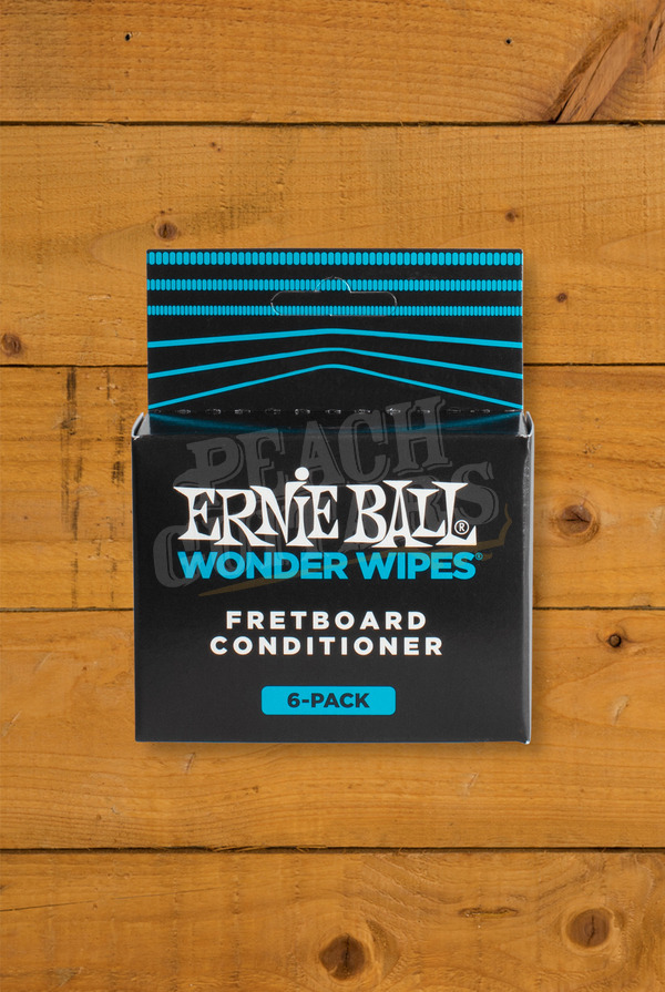 Ernie Ball Accessories | Wonder Wipes - Fretboard Conditioner 6-Pack