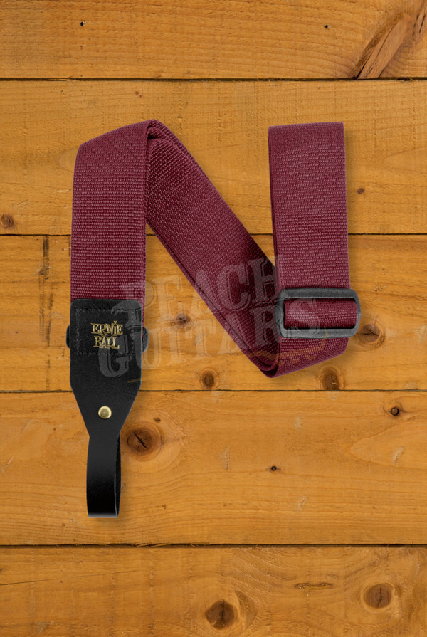 Ernie Ball Polypro Acoustic Strap | Burgundy