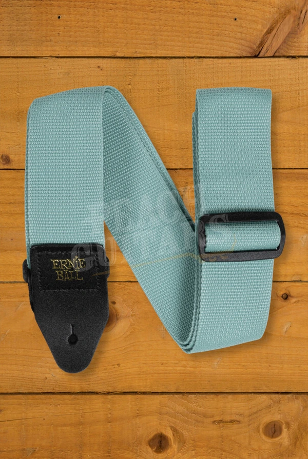 Ernie Ball Polypro Guitar Strap/Bass Strap - Tidal Green