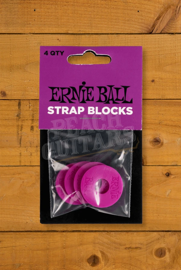 Ernie Ball 4-Pack Strap Blocks - Purple