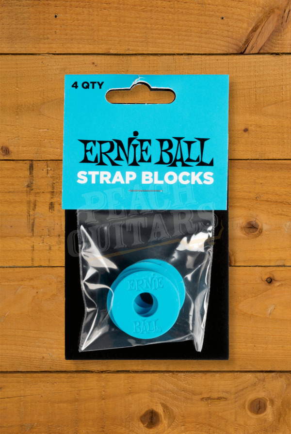 Ernie Ball Accessories | Strap Blocks - 4 Pack - Blue