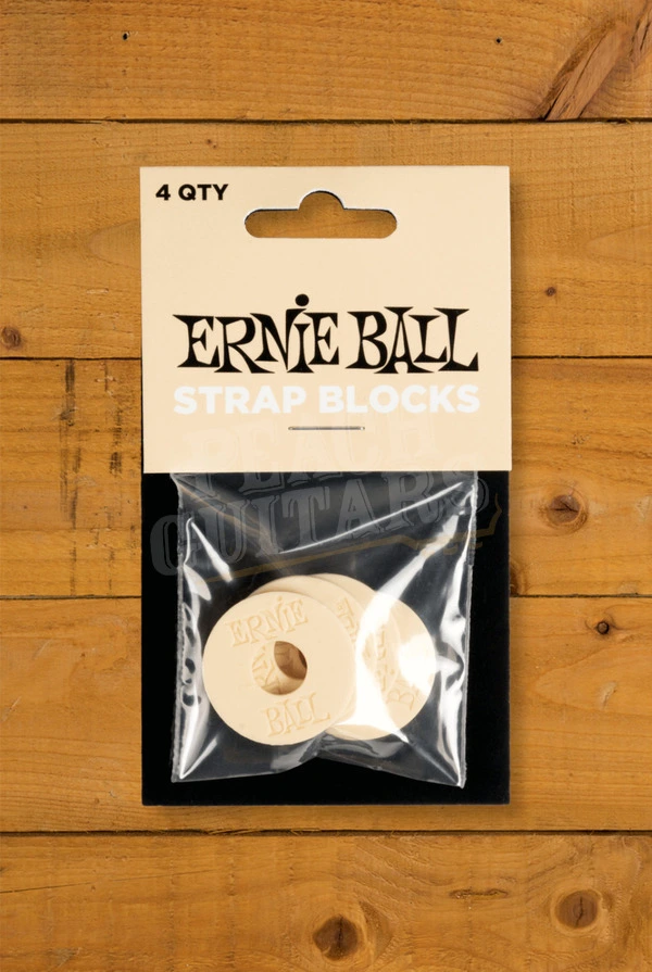 Ernie Ball 4-Pack Strap Blocks - Cream