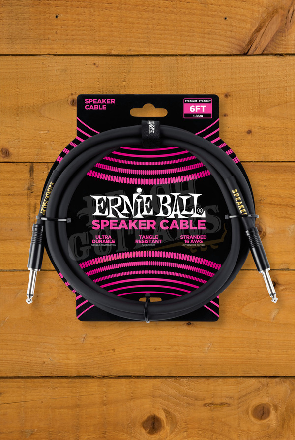 Ernie Ball Accessories | Speaker Cable - Black 6ft
