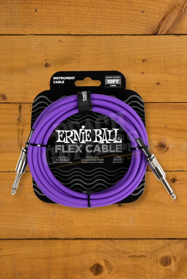 Ernie Ball 3m Flex Instrument Cable - Purple