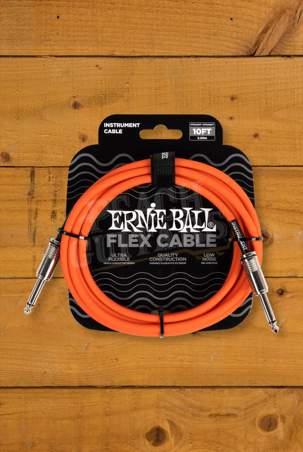 Ernie Ball Accessories | Flex Cable - Orange 10ft