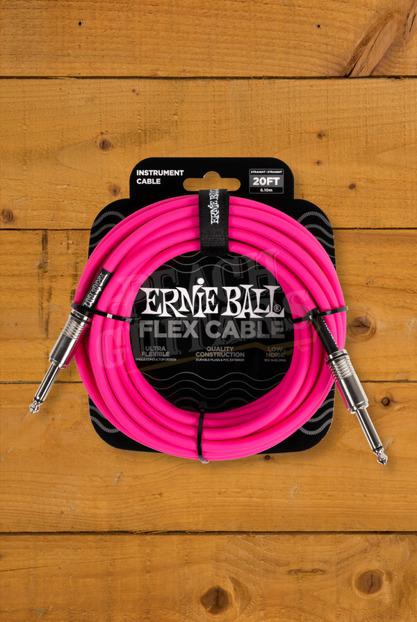Ernie Ball Accessories | Flex Cable - Pink 20ft
