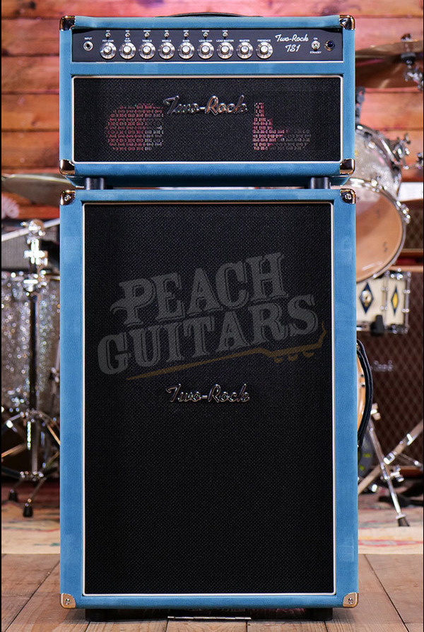 Two-Rock TS1 100 Watt Black Chassis Head & 2x12 Cab - Medium Blue Suede