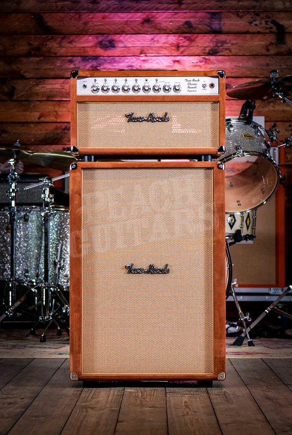 Two-Rock Classic Reverb Signature 100 Watt Head & 2x12 - Tobacco Suede w/Cane Grill