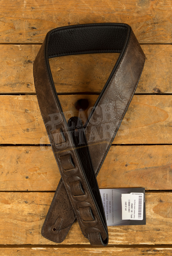 Peach Straps | Padded Leather - Brown