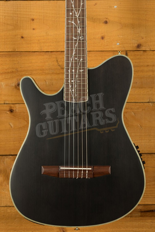 Ibanez TOD10NL Tim Henson (Polyphia) Electro-Nylon | Transparent Black Flat - Left-Handed