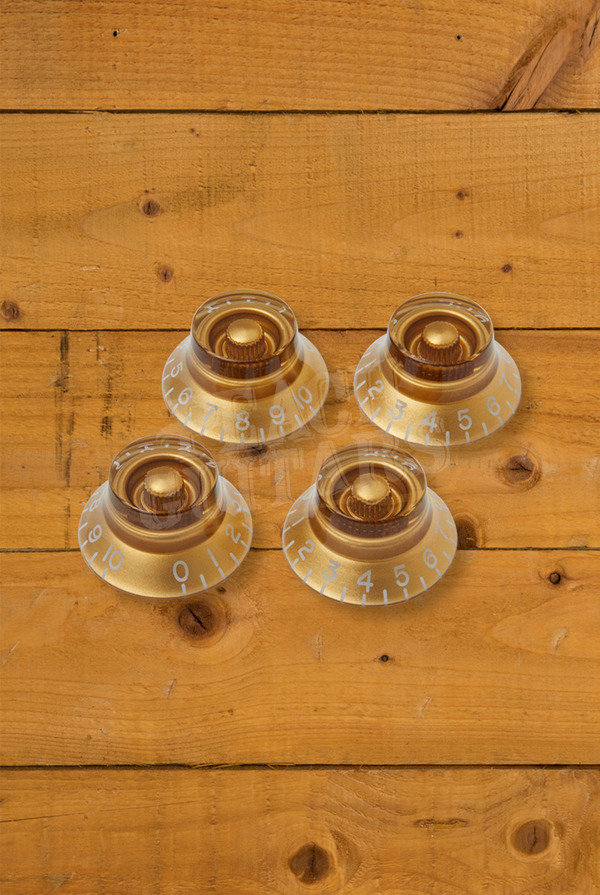 Gibson Top Hat Knobs - Gold (Pack of 4)