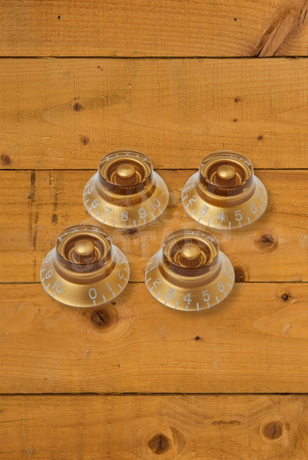 Gibson Top Hat Knobs - 4-Pack - Gold