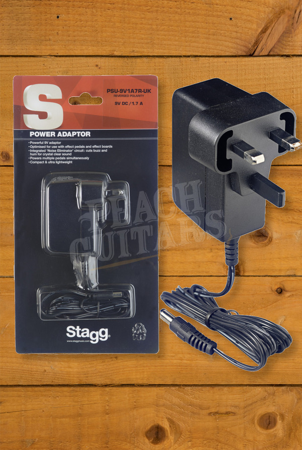 Stagg PSU-9V1A7R-UK 9V Power Supply, 1.7A