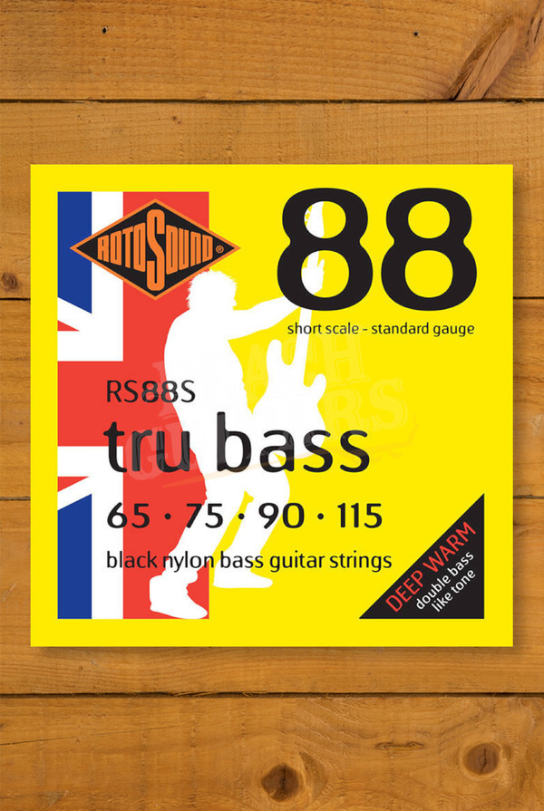 Rotosound RS88S | Tru Bass 88 - Nylon Tapewound - Short Scale - 4-String - 65-115