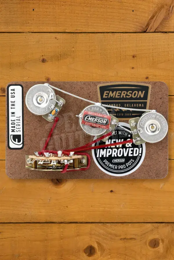 Emerson Stratocaster 5-Way Prewired Kit w/250K Ohm Pots