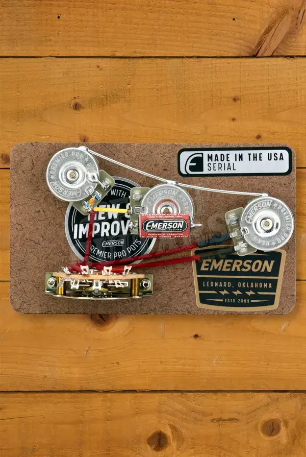 Emerson Stratocaster 5-Way Prewired Kit w/250K Ohm Pots