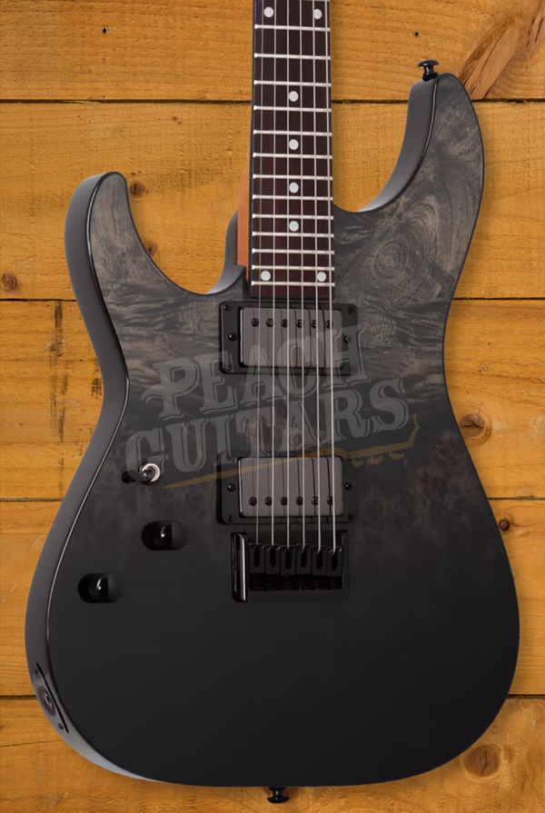Schecter C-1 Standard | Black Fade Burst Burl *Left-Handed*