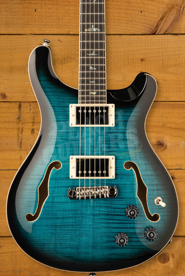 PRS SE Hollowbody II Piezo | Peacock Blue Burst