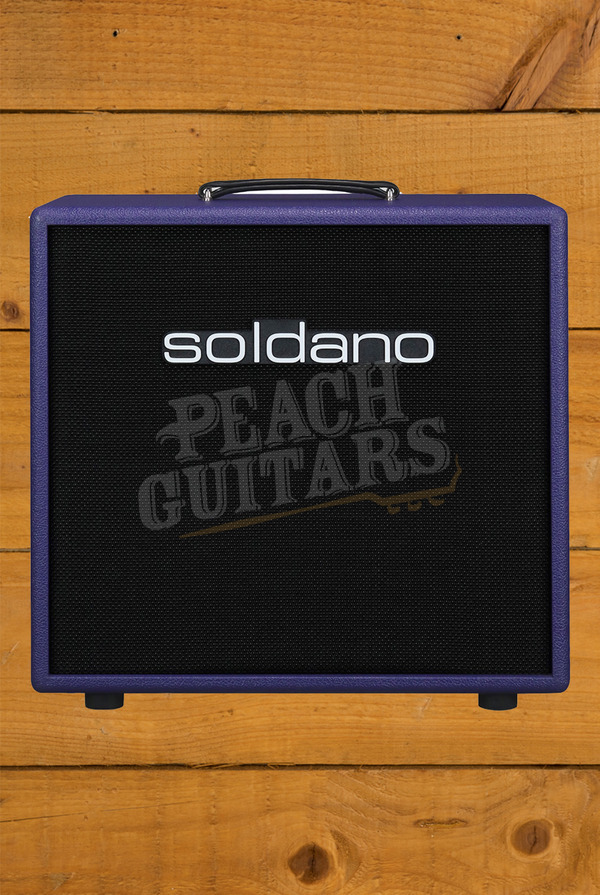 Soldano 1x12 Electric Guitar Amplifier Cabinet - Open Back - Purple Tolex