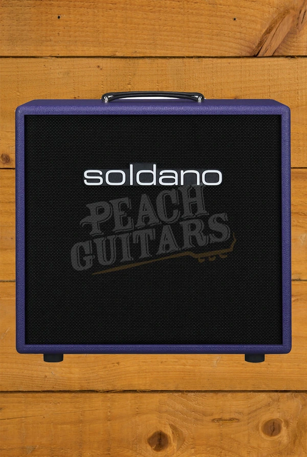 Soldano 1x12 Electric Guitar Amplifier Cabinet - Closed Back - Purple Tolex