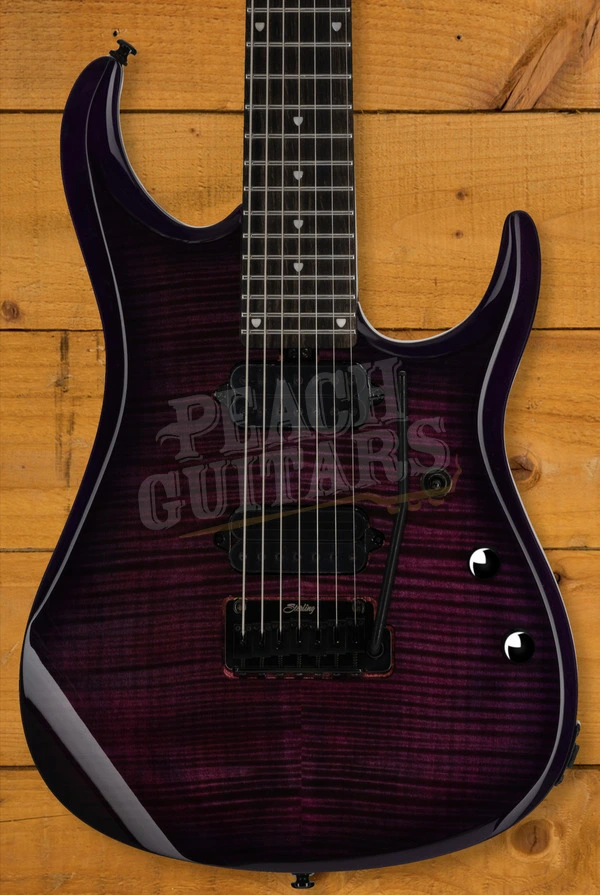 Sterling John Petrucci JP157DFM JP157 DiMarzio - Flamed Purple Nebula