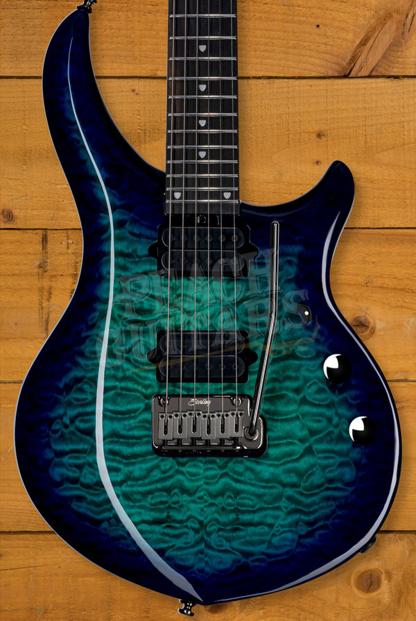 Sterling John Petrucci MAJ200XQM Majesty DiMarzio - Quilted Cerulean Paradise