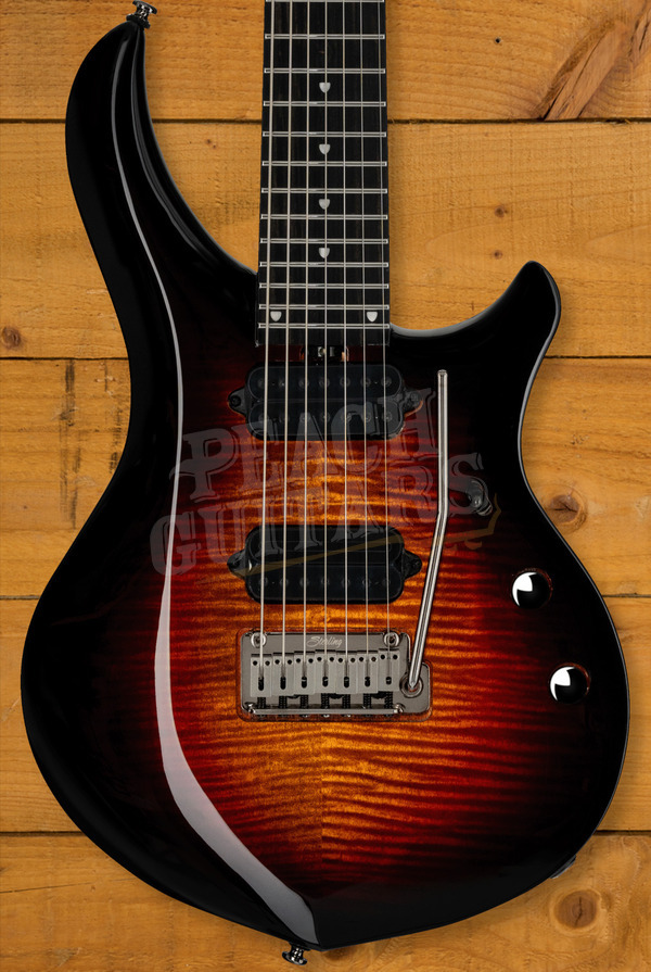 Sterling John Petrucci MAJ270XFM Majesty 7 DiMarzio - Flamed Tiger Eye