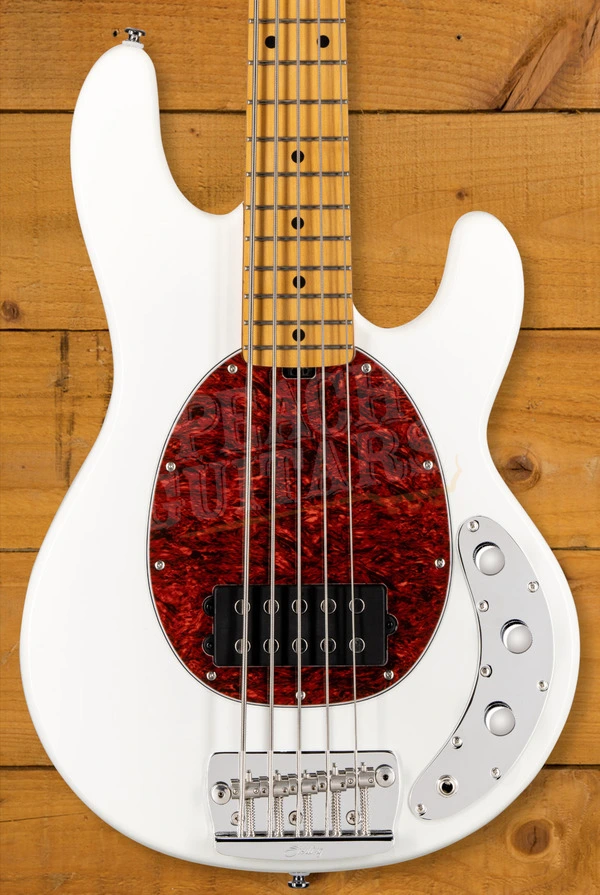 Sterling RAY25CA StingRay Classic 5 Bass - Olympic White