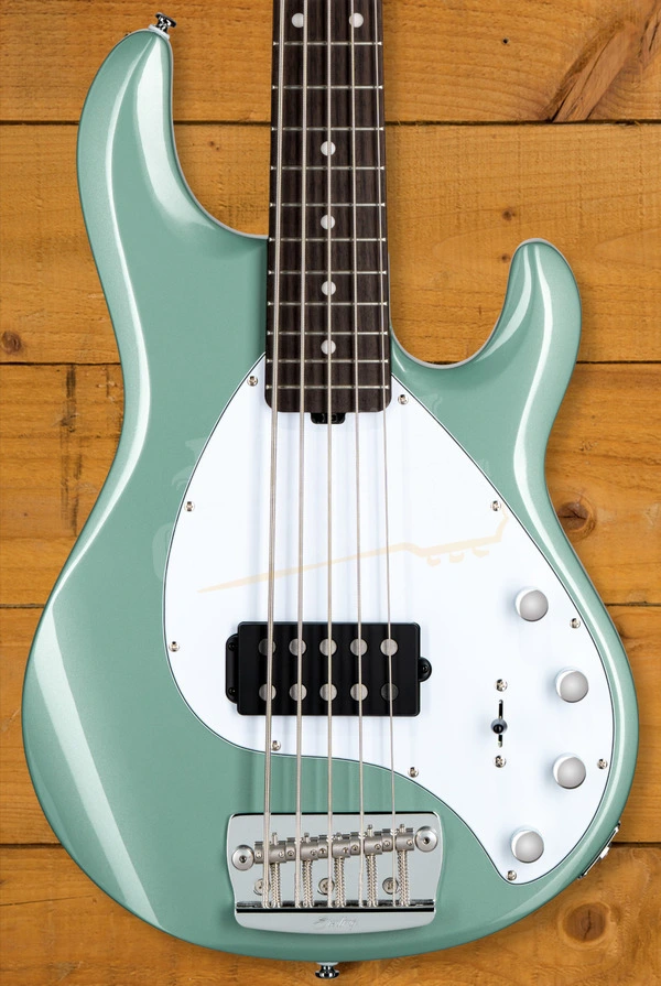 Sterling RAY35 StingRay 5 Bass - Dorado Green