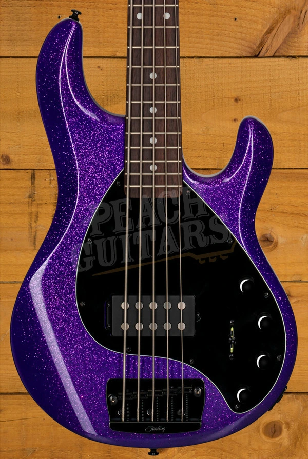 Sterling RAY35 StingRay 5 Bass - Purple Sparkle