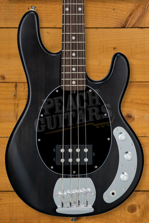 Sterling RAY4 SUB Series StingRay Bass - Trans Black Satin