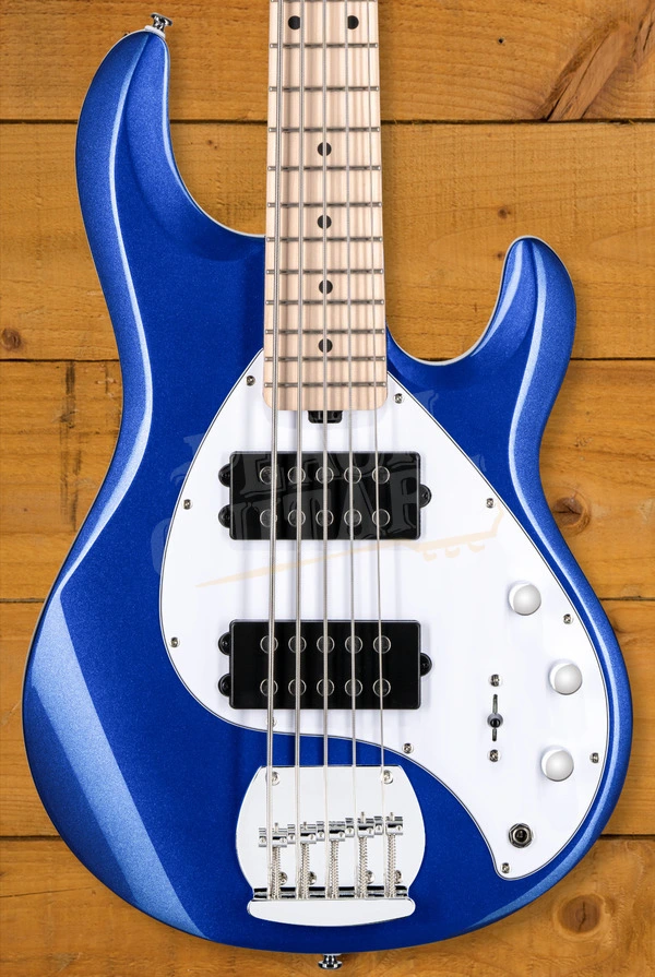 Sterling RAY5HH SUB Series StingRay 5 HH Bass - Cobra Blue