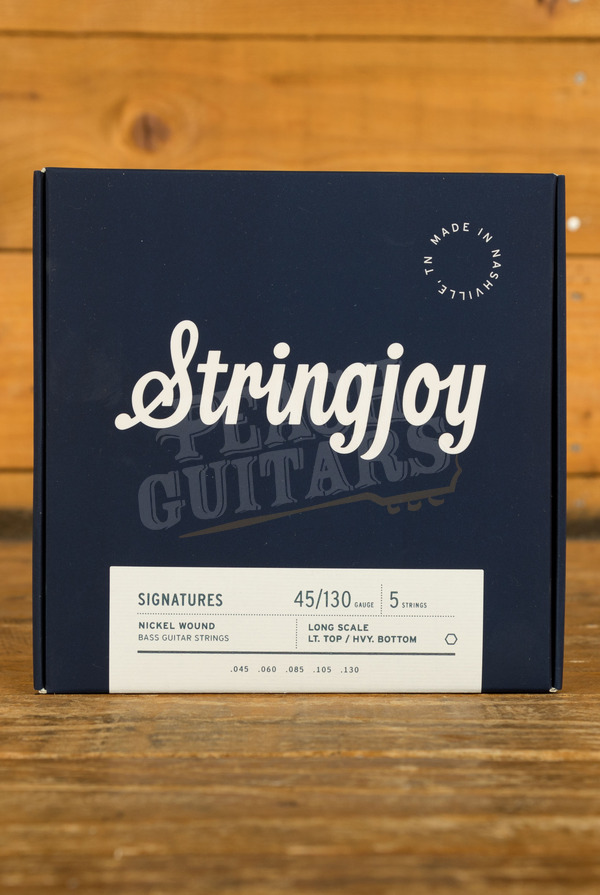 Stringjoy Bass | Nickel Wound - Light Top/Heavy Bottom 5-String Long Scale 45-130