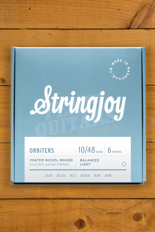 Stringjoy Orbiters Coated Nickel Electric Guitar Strings - Balanced Light 10-48