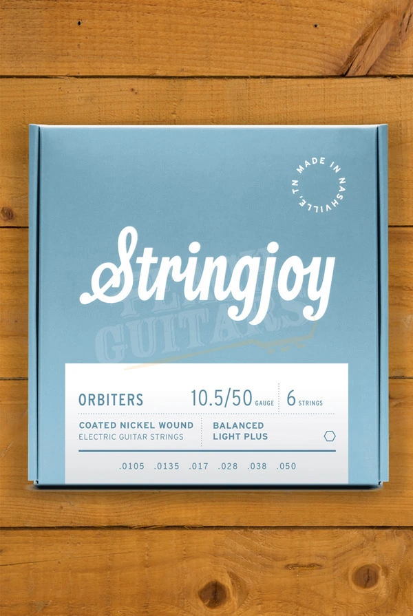 Stringjoy Orbiters Coated Nickel Electric Guitar Strings - Balanced Light Plus 10.5-50