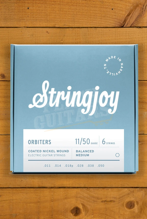 Stringjoy Orbiters Coated Nickel Electric Guitar Strings - Balanced Medium 11-50