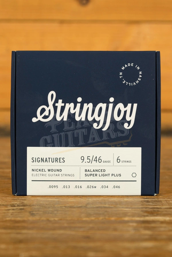 Stringjoy Signatures Nickel Wound Electric Guitar Strings - Balanced Super Light Plus 9.5-46