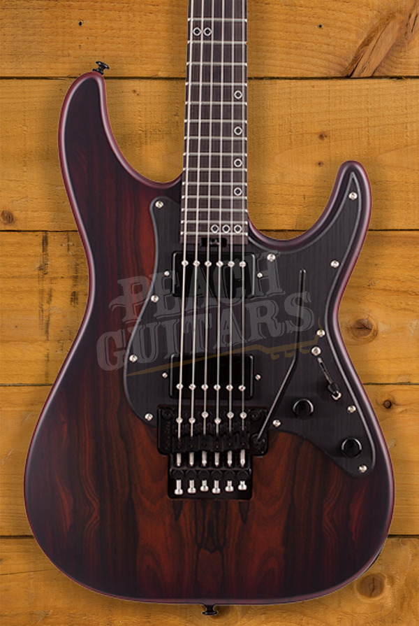 Schecter Sun Valley Super Shredder Exotic Ziricote Peach Guitars