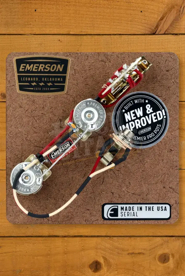 Emerson Telecaster 4-Way Prewired Kit w/250K Ohm Pots