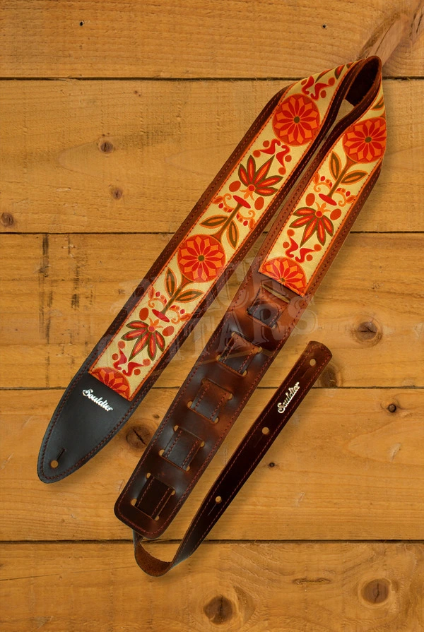 Souldier Torpedo Guitar Strap - Daisy - Natural
