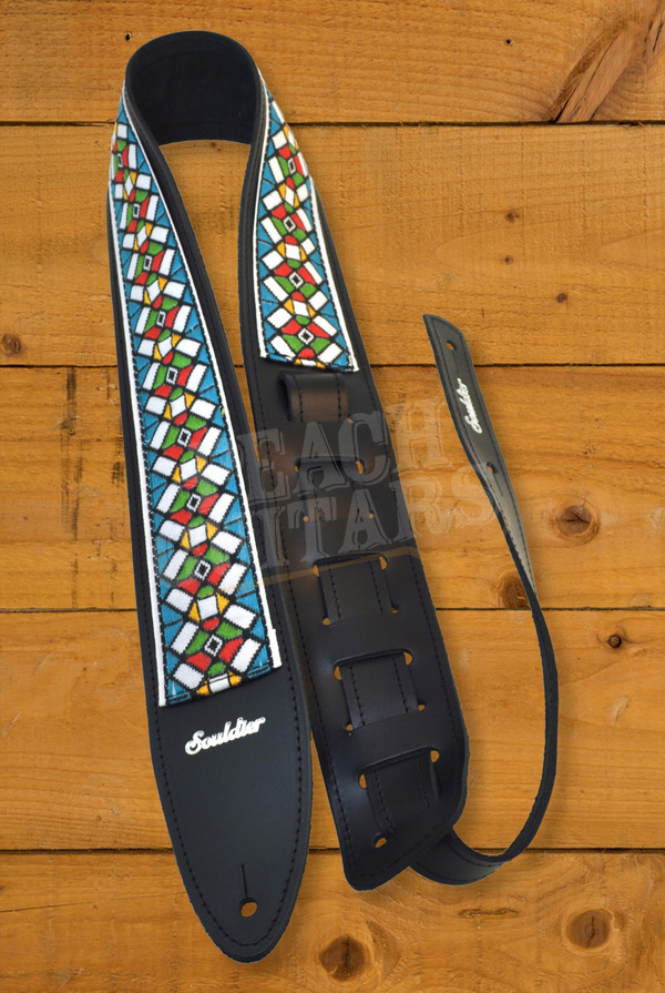 Souldier Torpedo Guitar Straps | Stained Glass - Blue