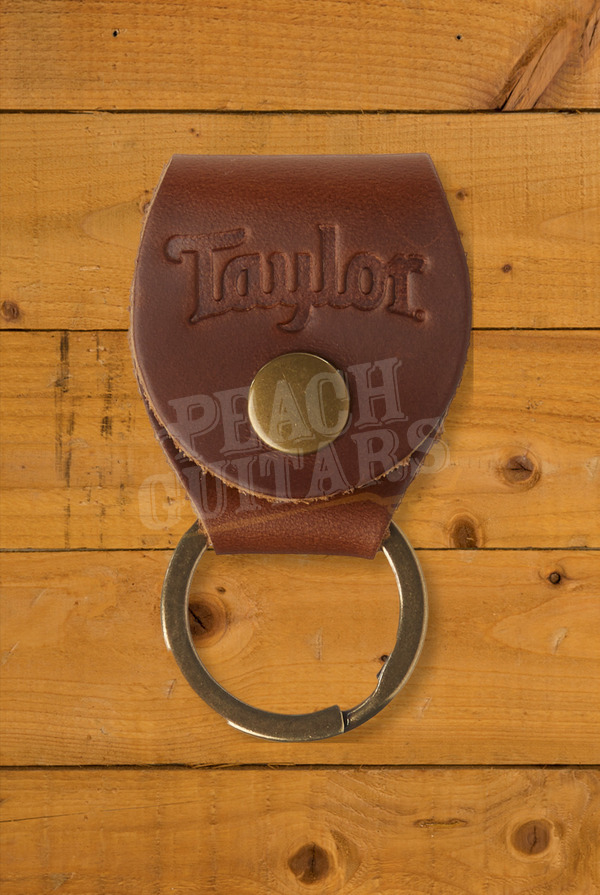 Taylor TaylorWare | Key Ring w/Pick Holder - Brown Leather