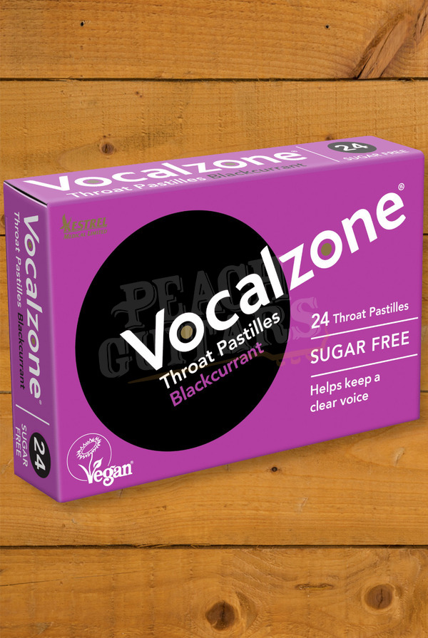 Vocalzone Throat Pastilles | Blackcurrant - Pack Of 24