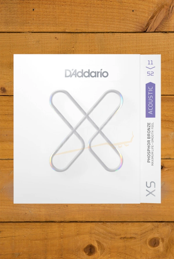 D'Addario XSAPB1152 Coated Phosphor Bronze Acoustic Guitar Strings - 11-52