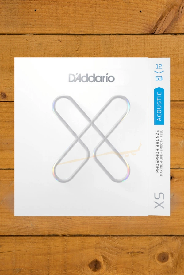 D'Addario XSAPB1253 Coated Phosphor Bronze Acoustic Guitar Strings - 12-53