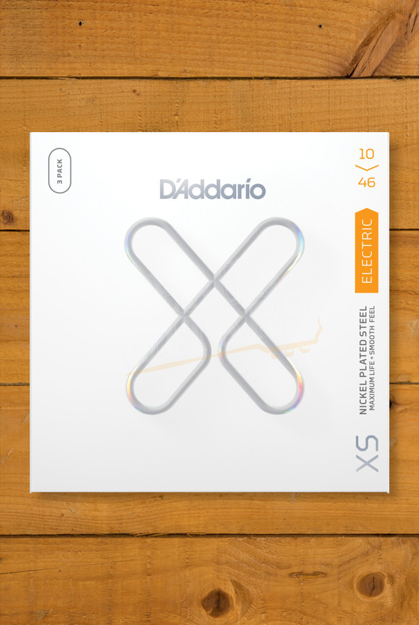 D'Addario XSE1046-3P Coated Nickel Wound Electric Guitar Strings - 10-46 - 3 Sets
