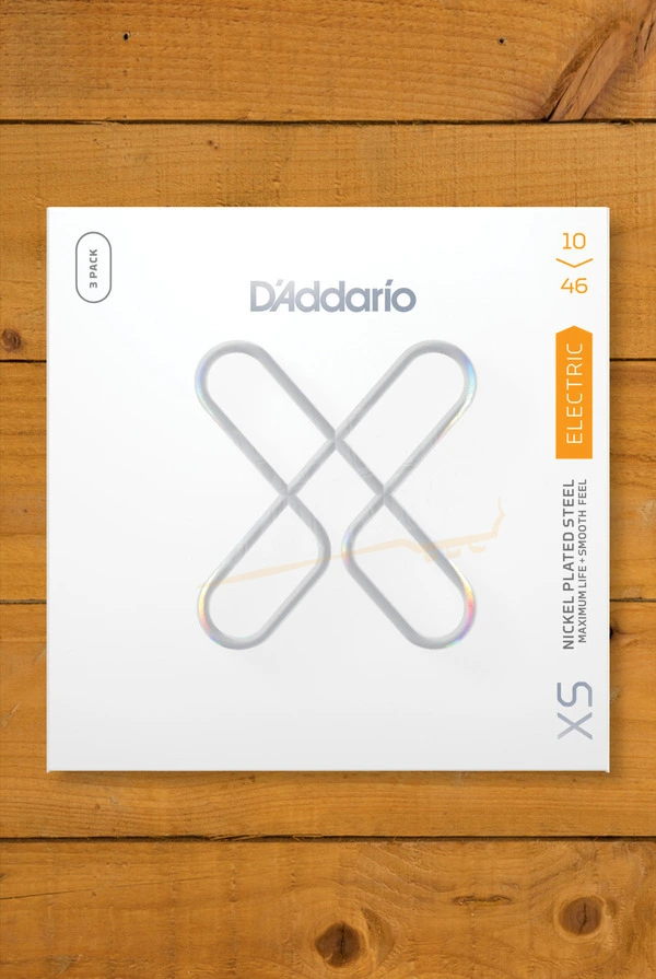 D'Addario XSE1046-3P XS Nickel Coated Electric Guitar Strings 10-46 - 3-Pack